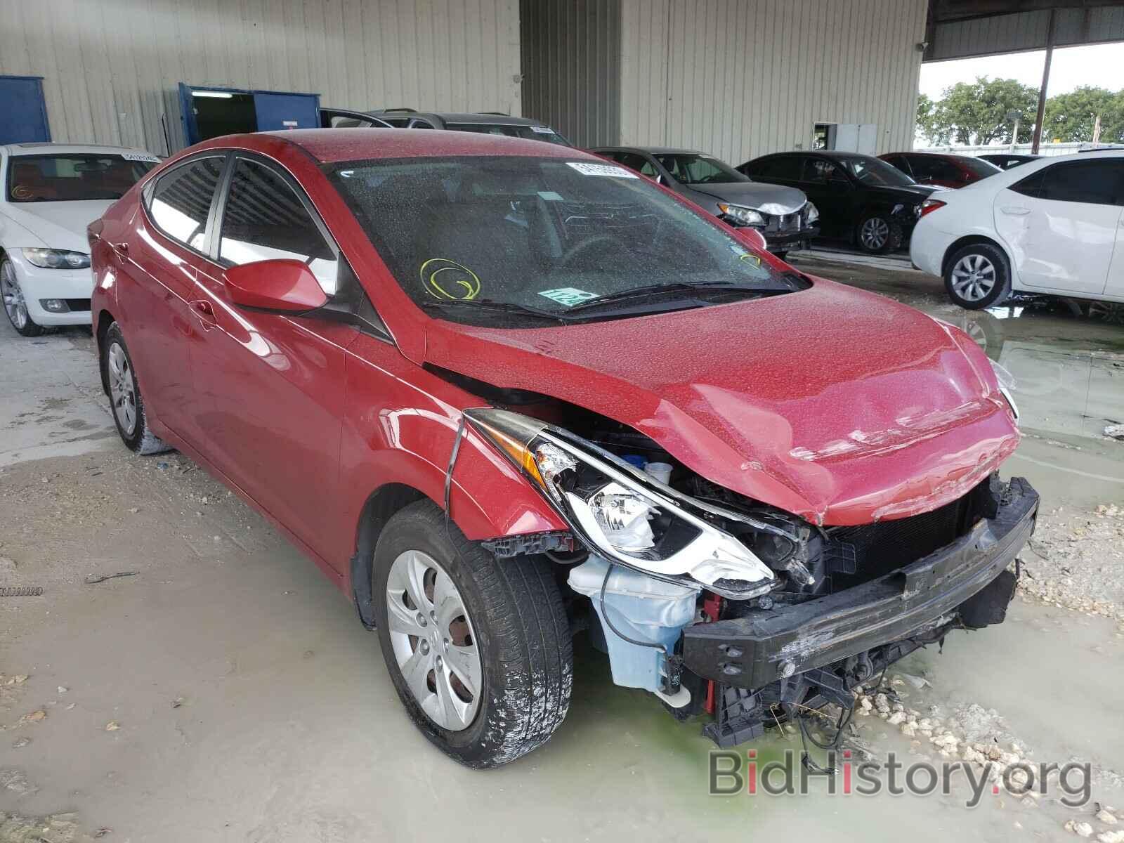 Photo KMHDH4AE8GU512518 - HYUNDAI ELANTRA 2016