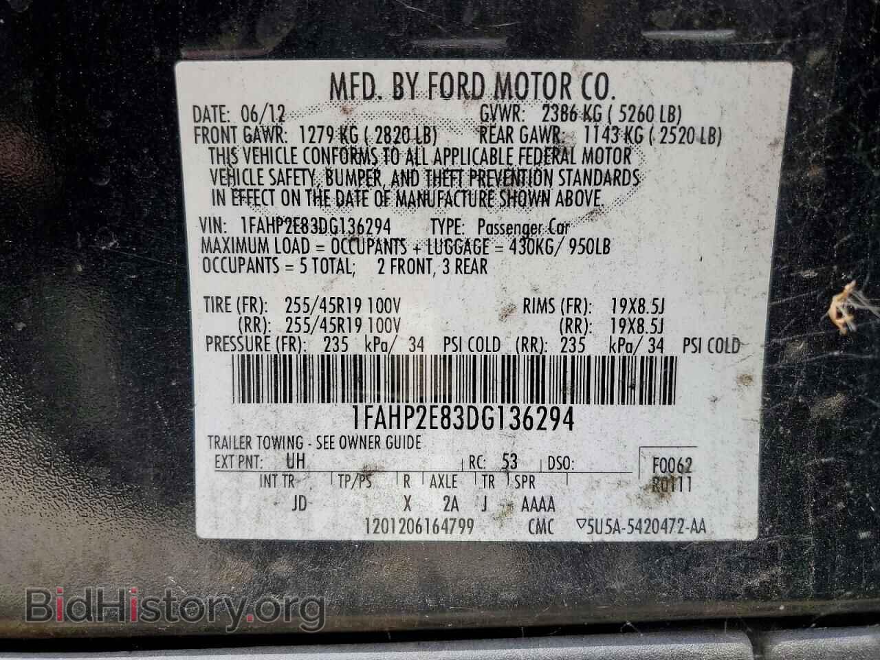 2013 FORD TAURUS - VIN: 1FAHP2E83DG136294 - Photo 13