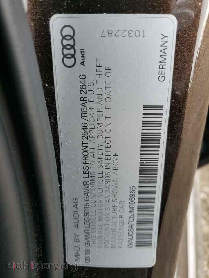 2018 AUDI A6 - VIN: WAUC8AFC5JN096965 - Фото 12
