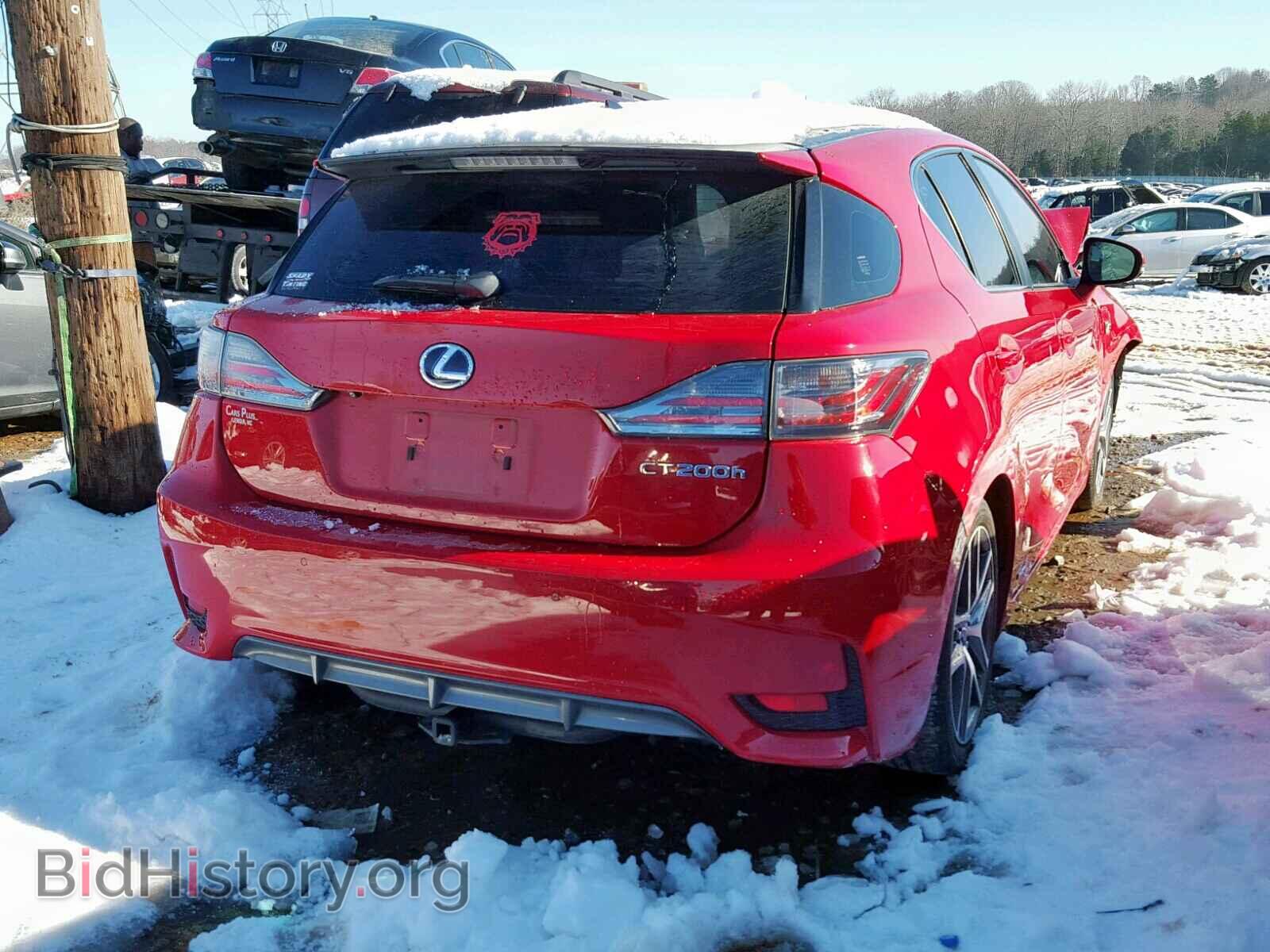 2014 LEXUS CT 200 - VIN: JTHKD5BH5E2180163 - Фото 4