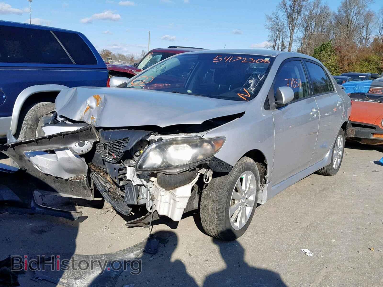 2009 TOYOTA COROLLA BA - VIN: 2T1BU40E09C110341 - Фото 2