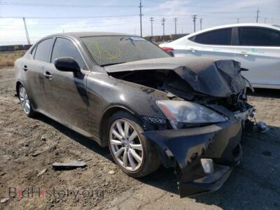 2007 Lexus IS IS 250, черный — VIN JTHCK262575010160, Copart