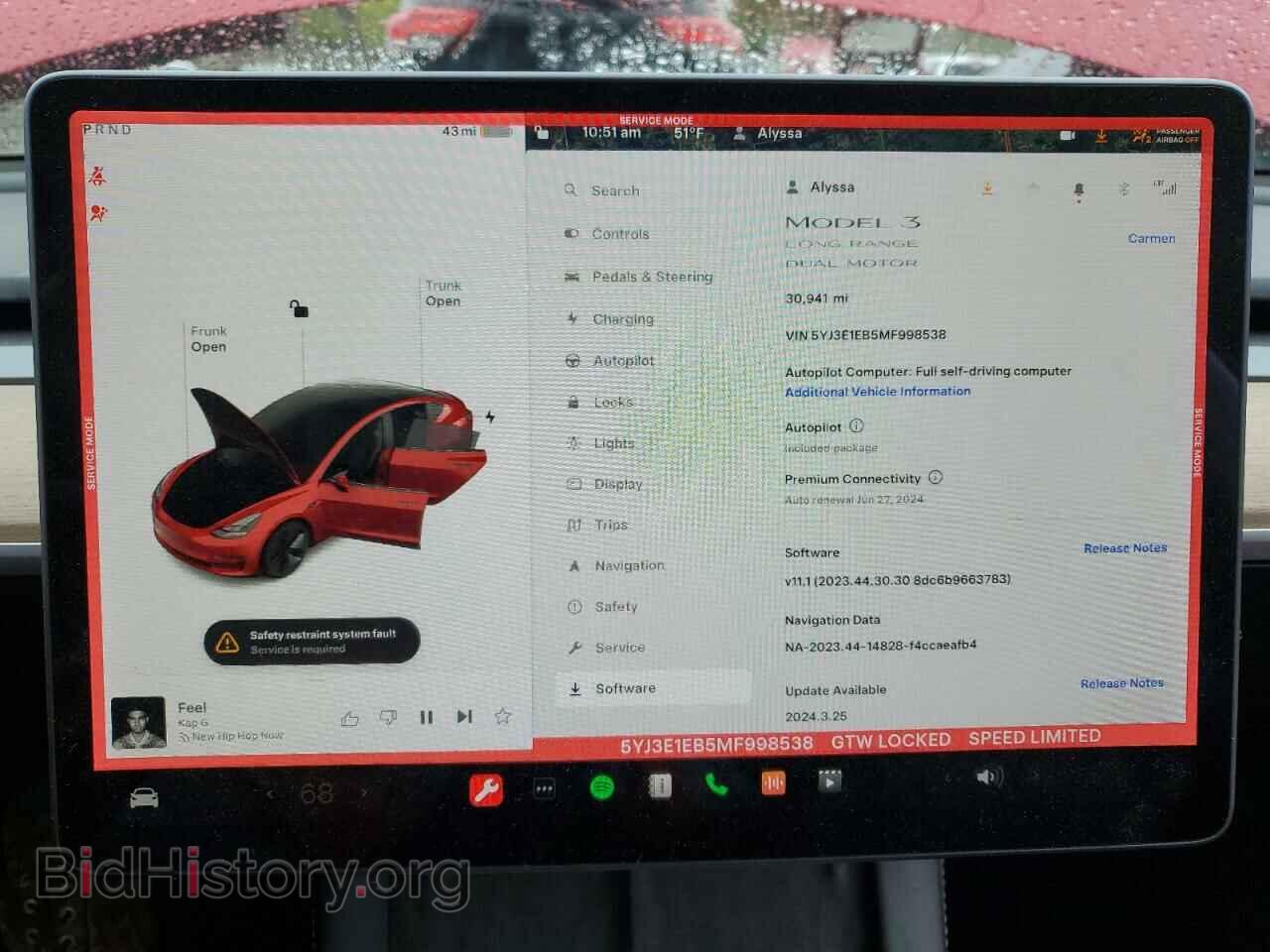 2021 TESLA MODEL 3 - VIN: 5YJ3E1EB5MF998538 - Photo 9