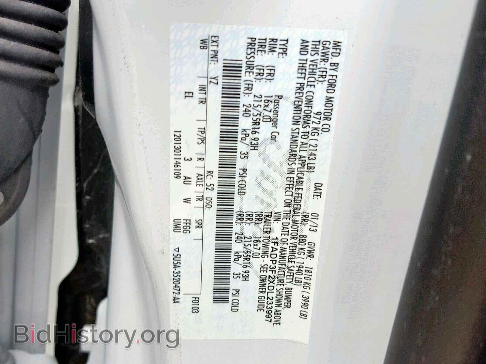 2013 FORD FOCUS - VIN: 1FADP3F2XDL233997 - Photo 10