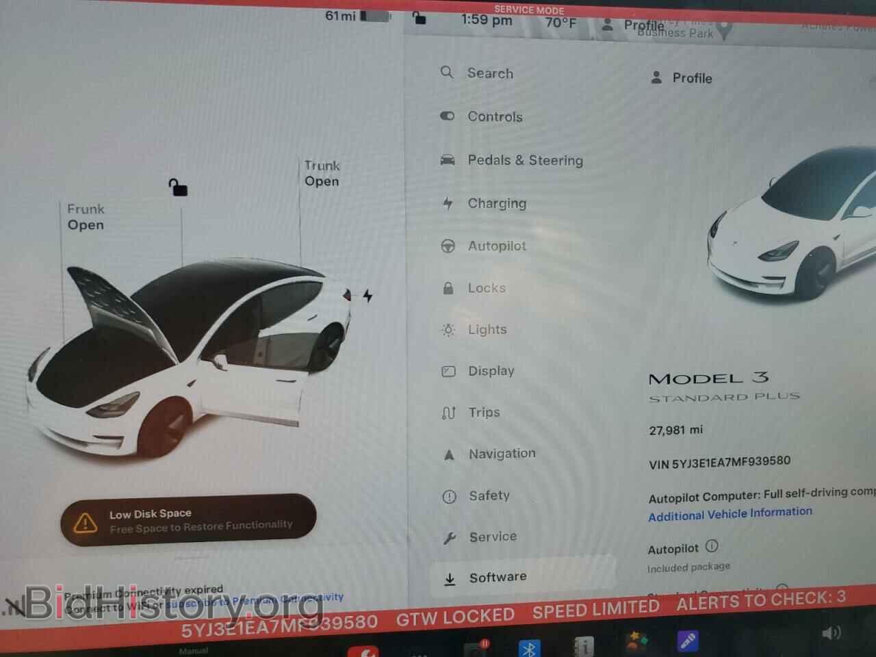 2021 TESLA MODEL 3 - VIN: 5YJ3E1EA7MF939580 - Photo 9