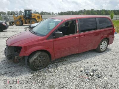 2014 Dodge CARAVAN SE, red — VIN 2C4RDGBG8ER472054, Copart