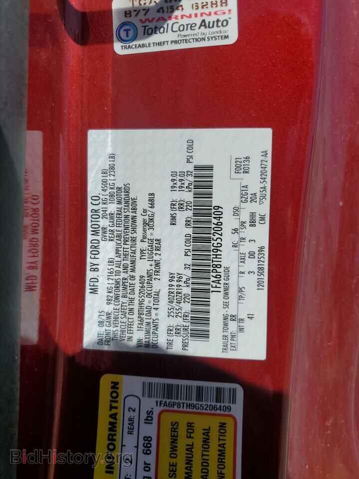 2016 FORD ALL Models - VIN: 1FA6P8TH9G5206409 - Фото 12
