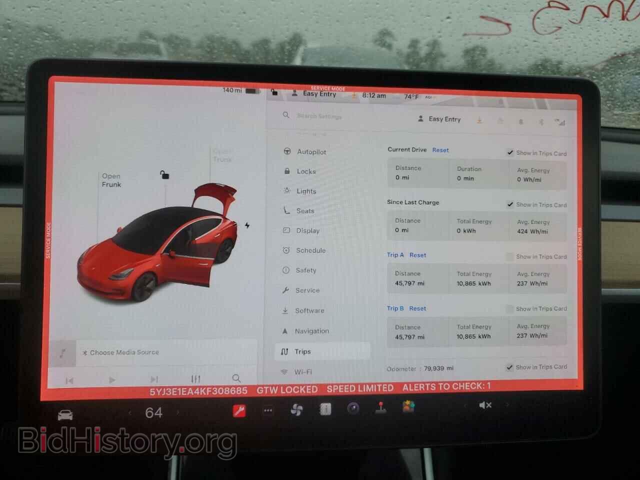 2019 TESLA MODEL 3 - VIN: 5YJ3E1EA4KF308685 - Photo 9