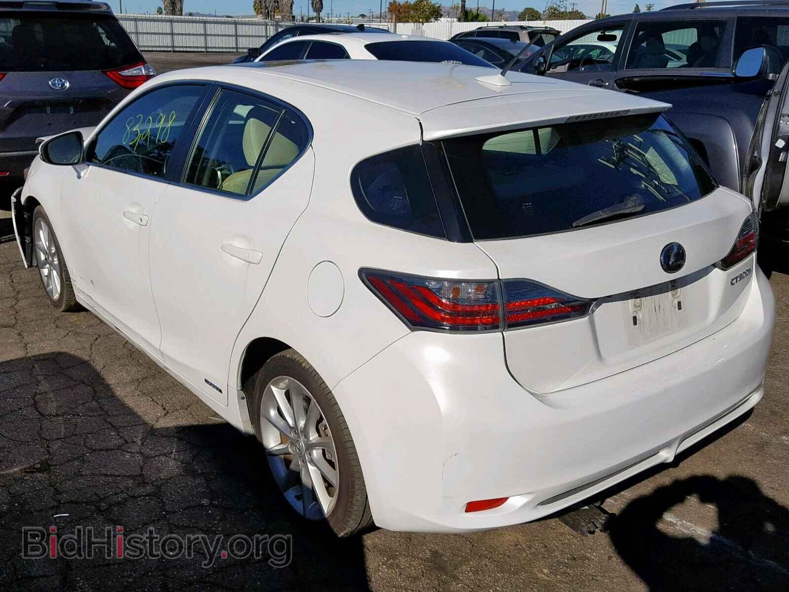 2012 LEXUS CT 200 - VIN: JTHKD5BH3C2066627 - Фото 3
