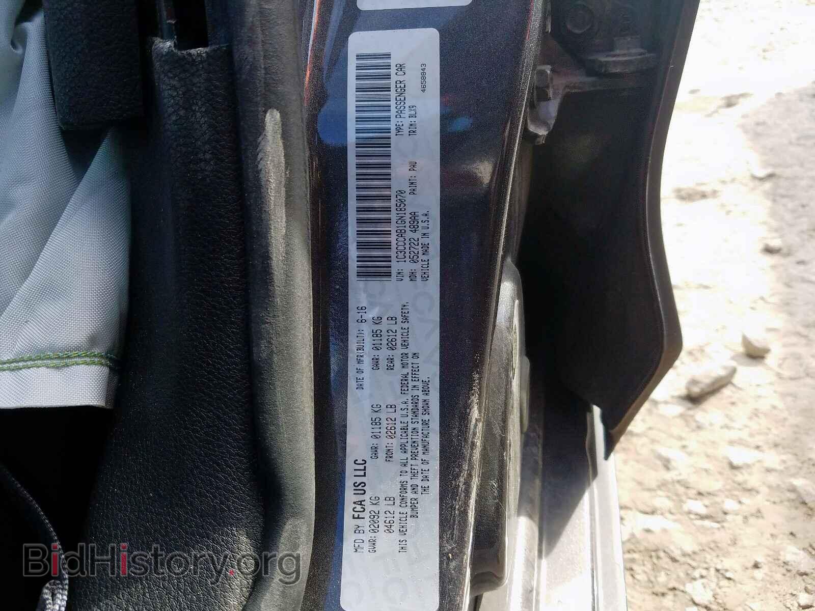 2016 CHRYSLER 200 - VIN: 1C3CCCAB1GN185070 - Photo 10