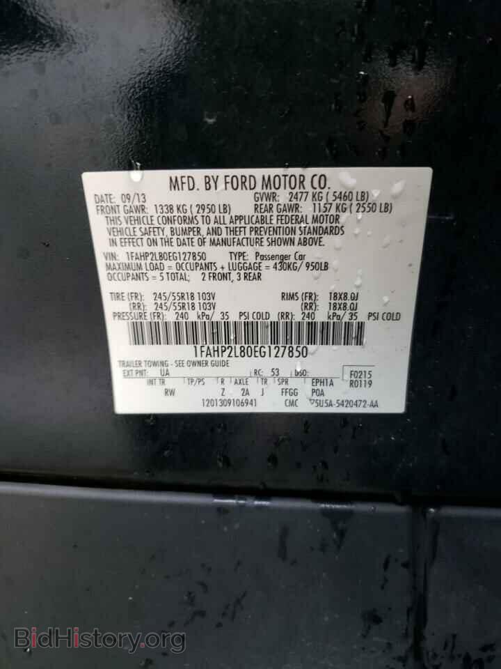 2014 FORD TAURUS - VIN: 1FAHP2L80EG127850 - Photo 10