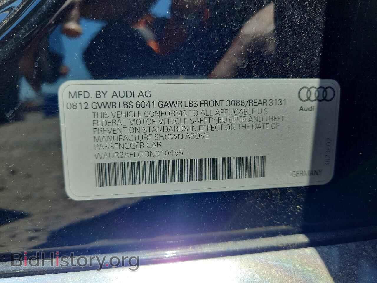2013 AUDI A8 - VIN: WAUR2AFD2DN010455 - Photo 12