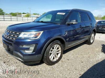 2017 Ford EXPLORER XLT, синий — VIN 1FM5K7D83HGA87366, Copart