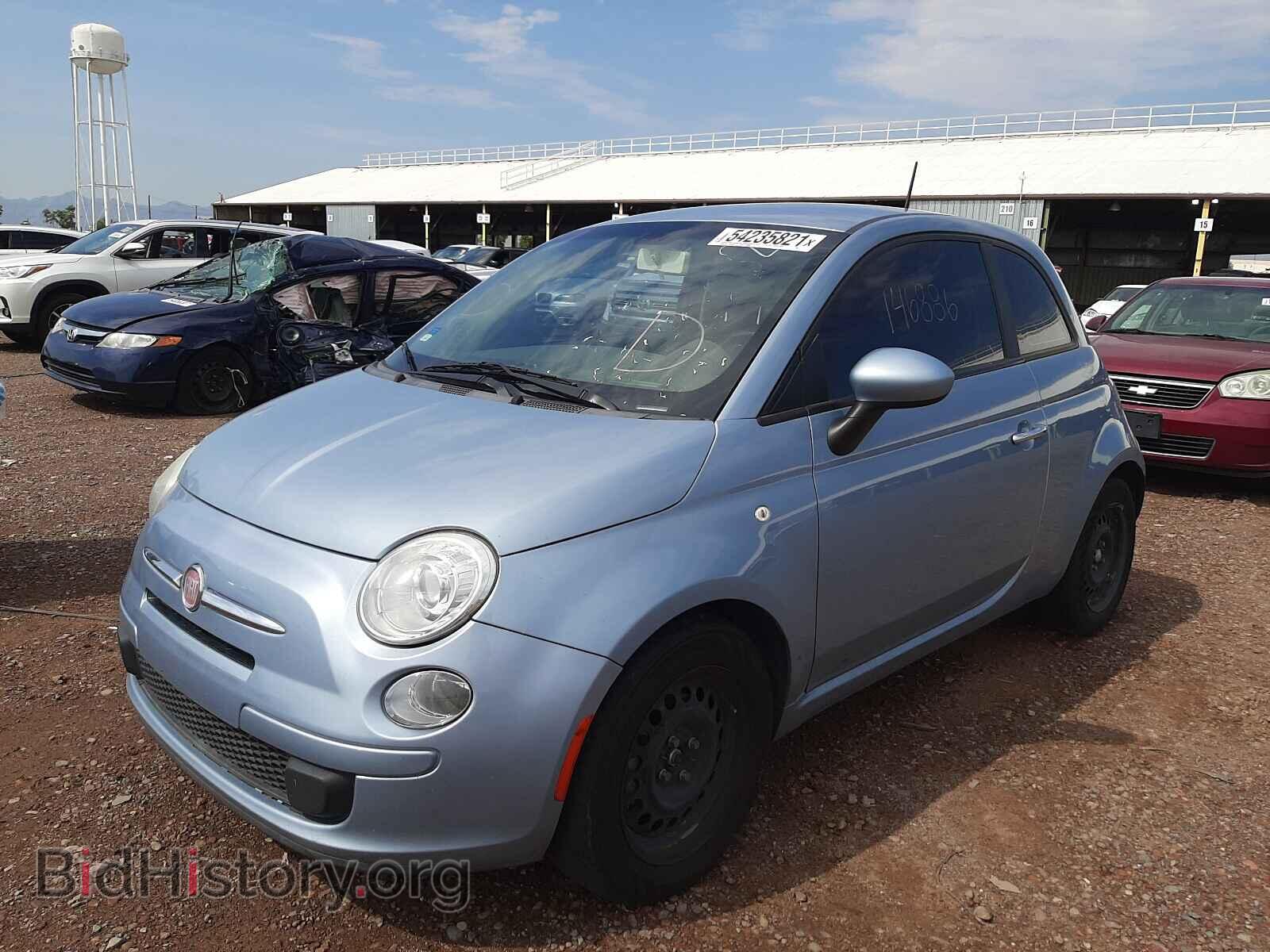 2013 FIAT 500 - VIN: 3C3CFFAR6DT515481 - Фото 2