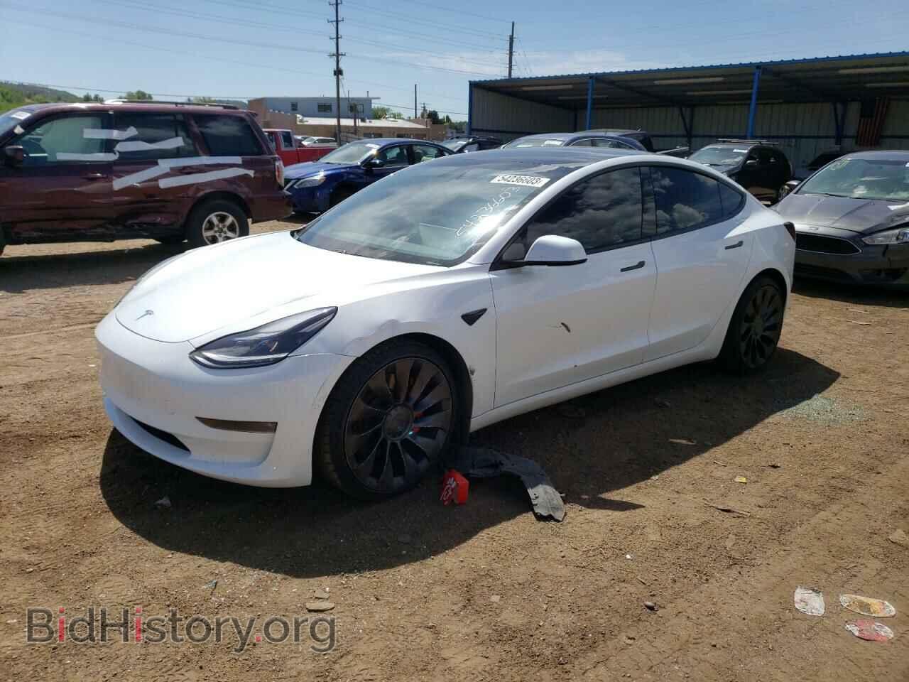 Photo 5YJ3E1EC0MF988525 - TESLA MODEL 3 2021