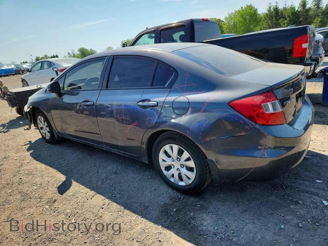 2012 HONDA CIVIC - VIN: 2HGFB2F41CH059716 - Фото 2