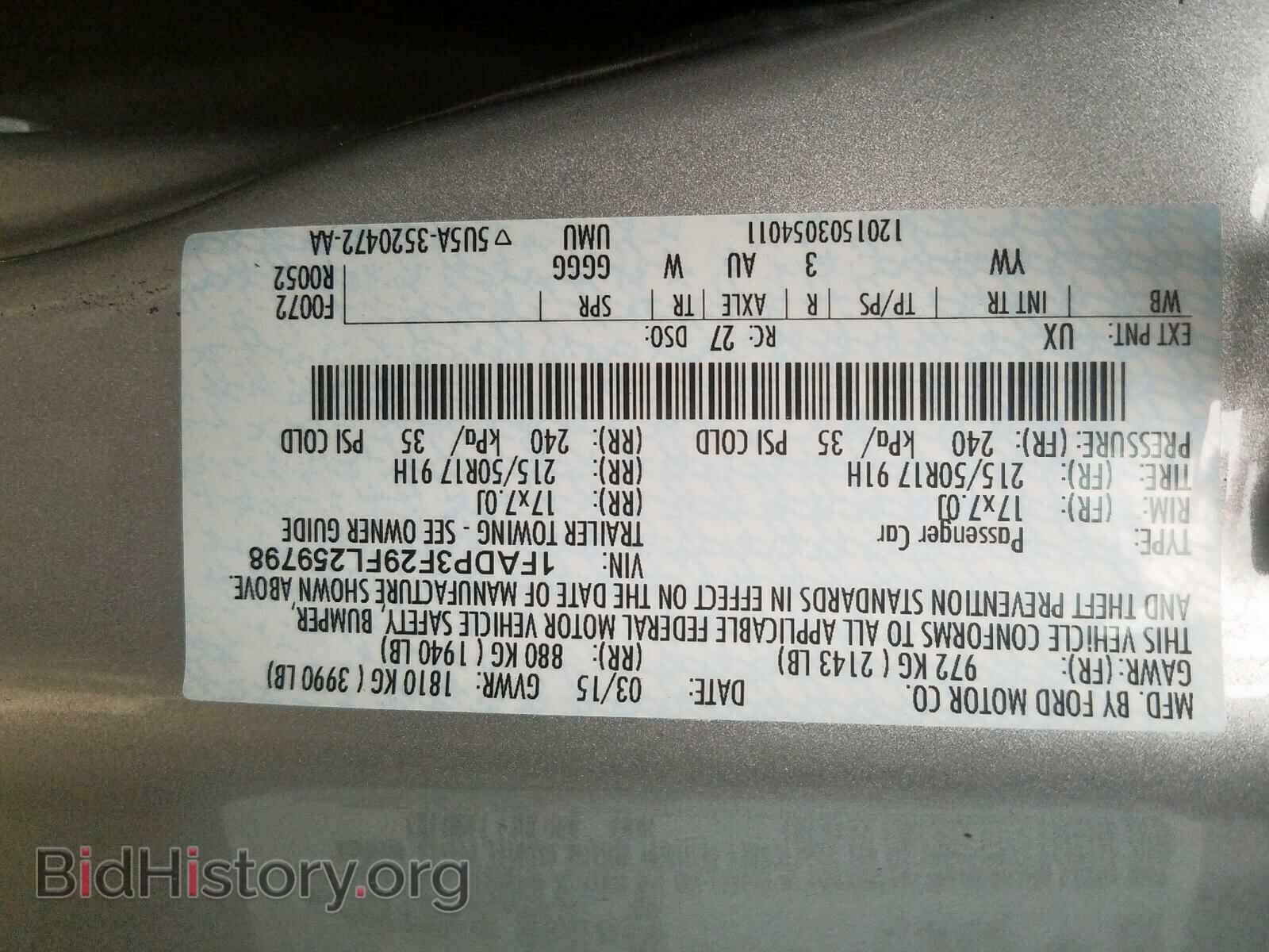 2015 FORD FOCUS SE - VIN: 1FADP3F29FL259798 - Фото 10