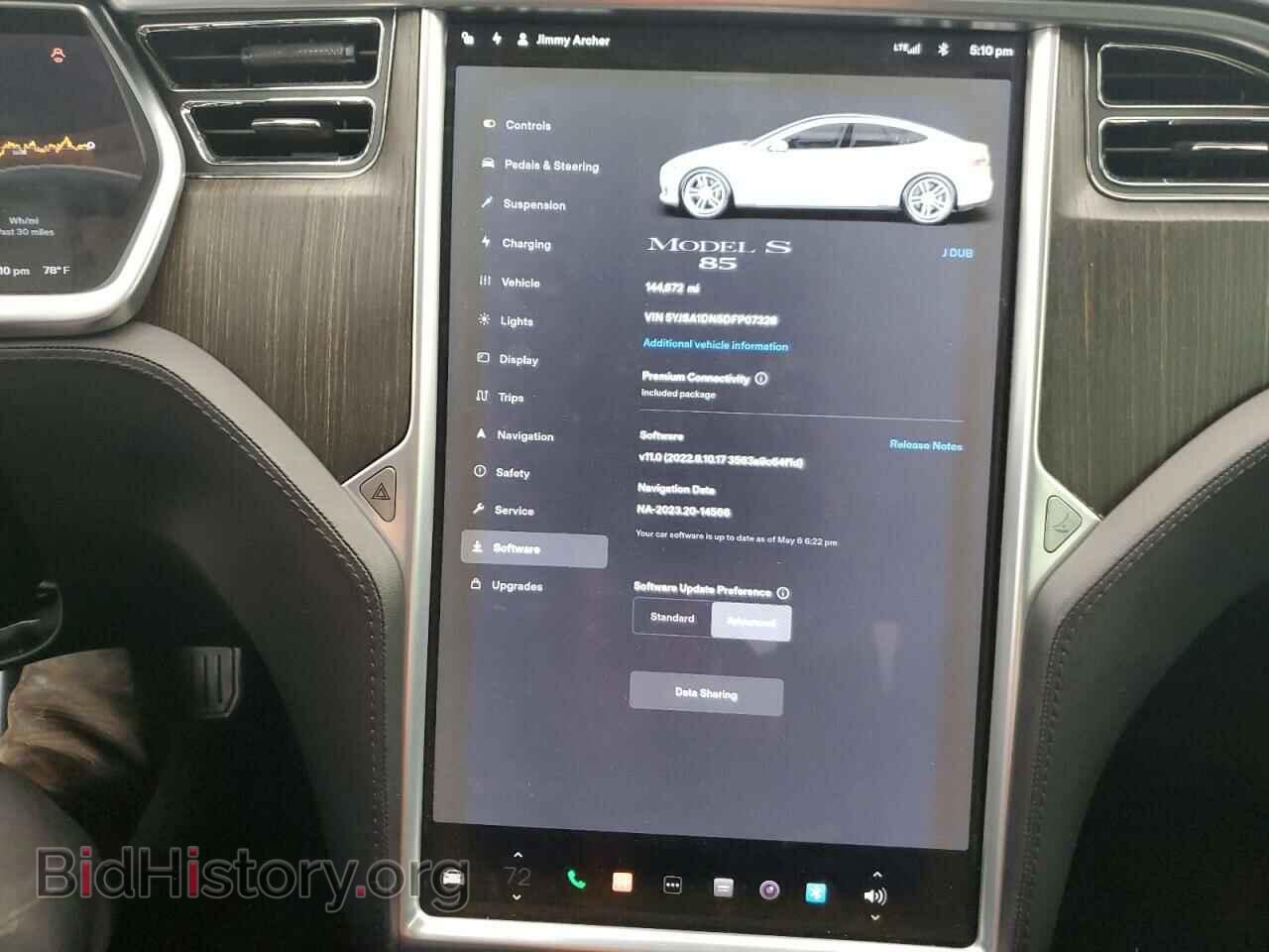 2013 TESLA MODEL S - VIN: 5YJSA1DN5DFP07328 - Фото 9