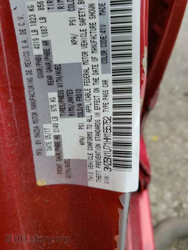 2017 MAZDA 3 - VIN: 3MZBN1U71HM155752 - Фото 10