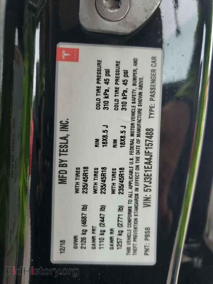 2018 TESLA MODEL 3 - VIN: 5YJ3E1EA4JF157488 - Photo 12