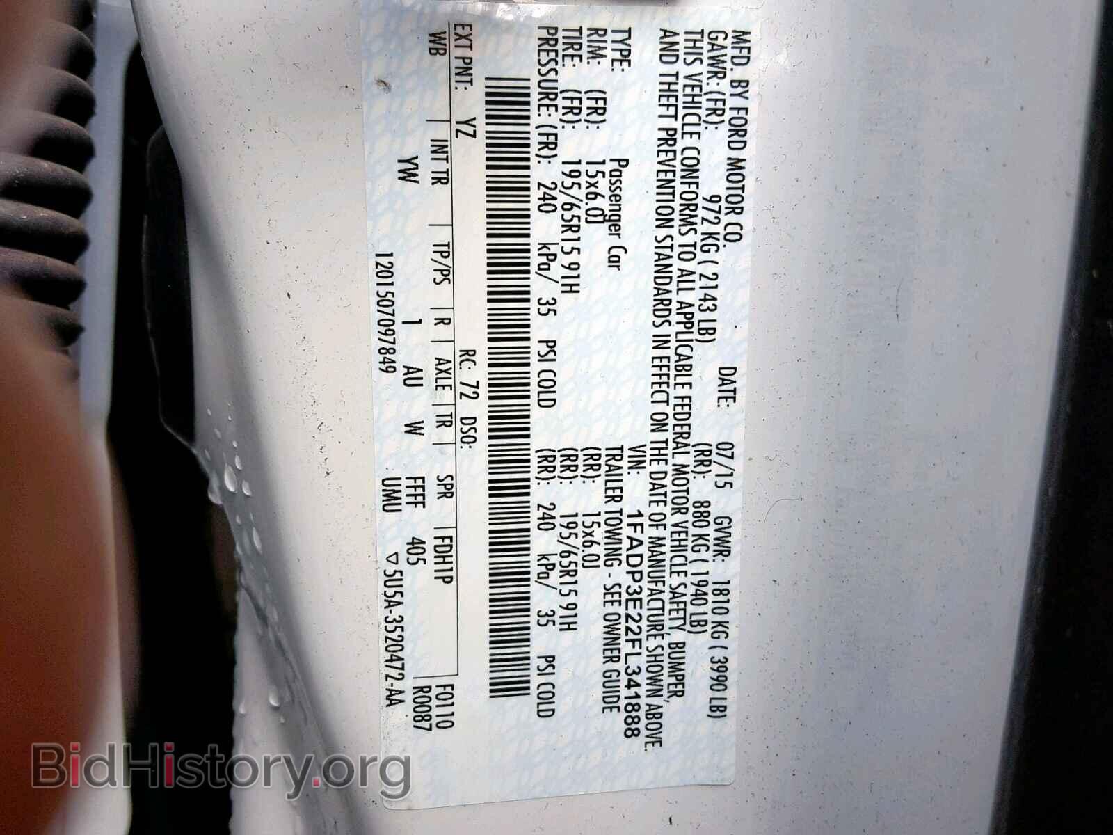 2015 FORD FOCUS - VIN: 1FADP3E22FL341888 - Photo 10