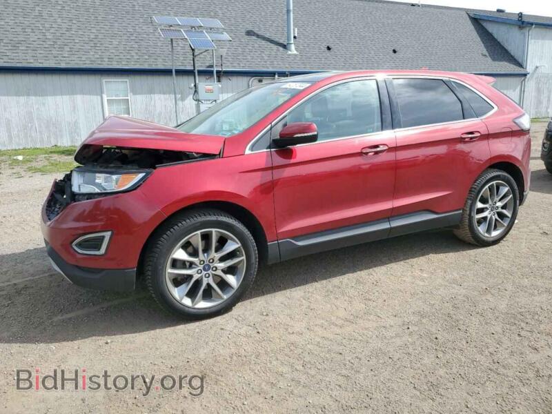 2015 Ford EDGE Titanium (VIN 2FMPK4K97FBB72587) — photo 1 of 13, Copart, damage: front end