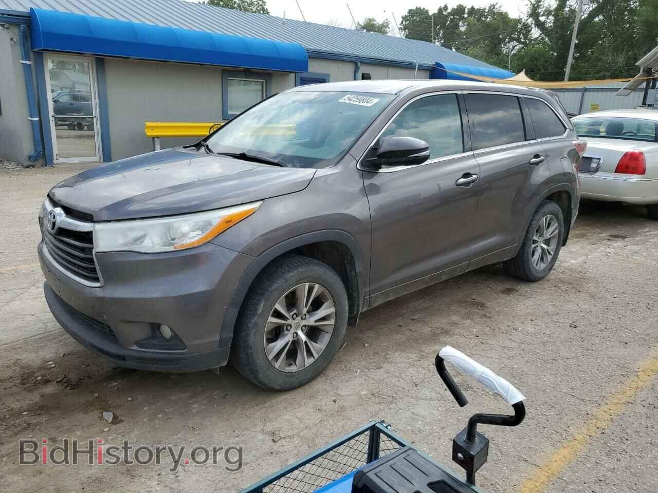 Фотография 5TDBKRFH2ES045272 - TOYOTA HIGHLANDER 2014