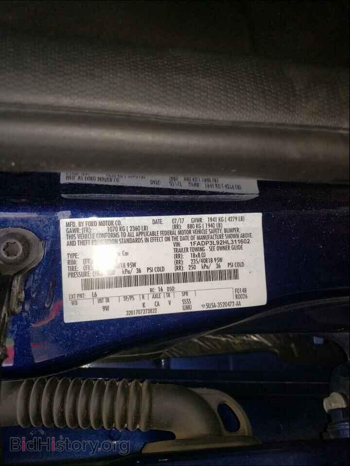 2017 FORD FOCUS - VIN: 1FADP3L92HL311602 - Фото 10