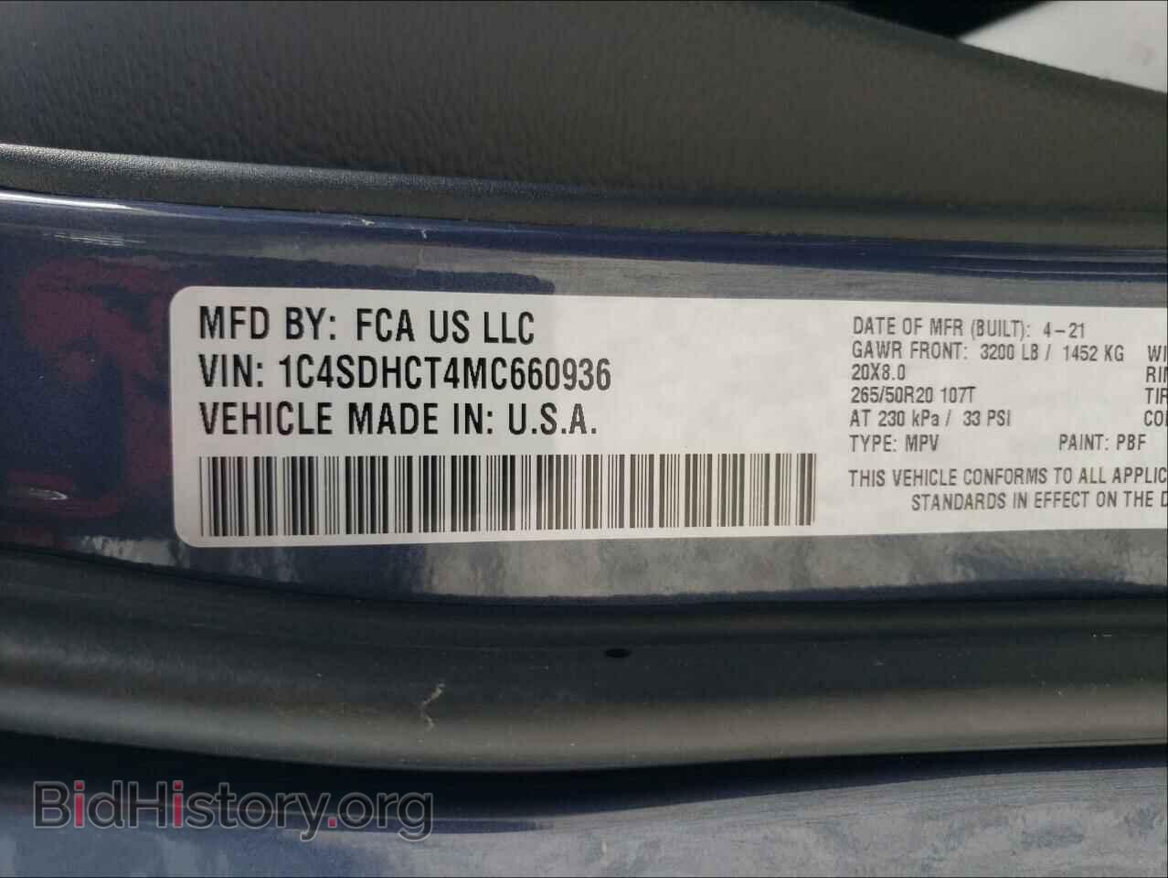 2021 DODGE DURANGO - VIN: 1C4SDHCT4MC660936 - Photo 10