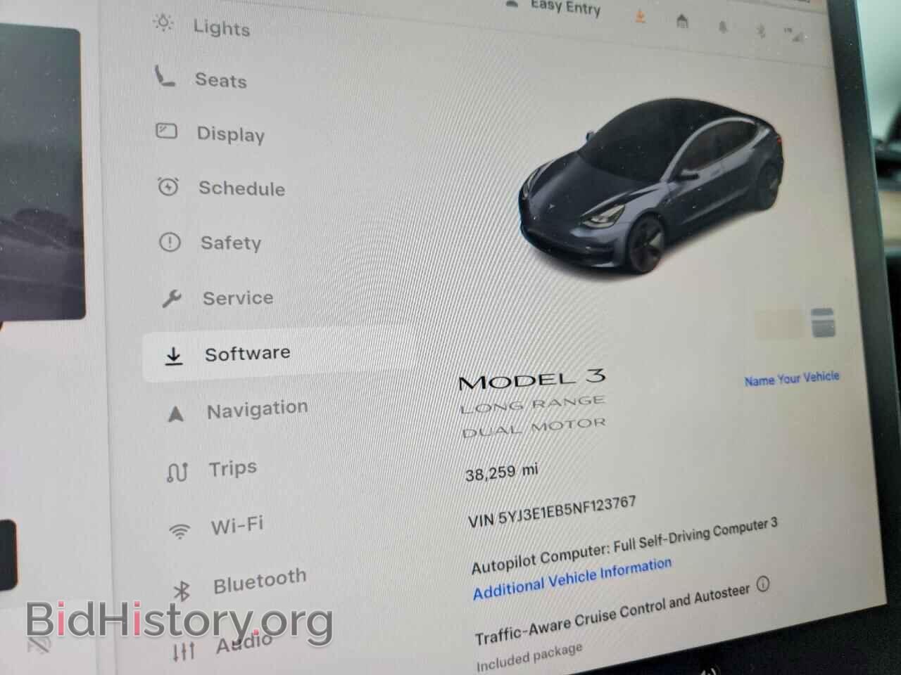 2022 TESLA MODEL 3 - VIN: 5YJ3E1EB5NF123767 - Фото 9
