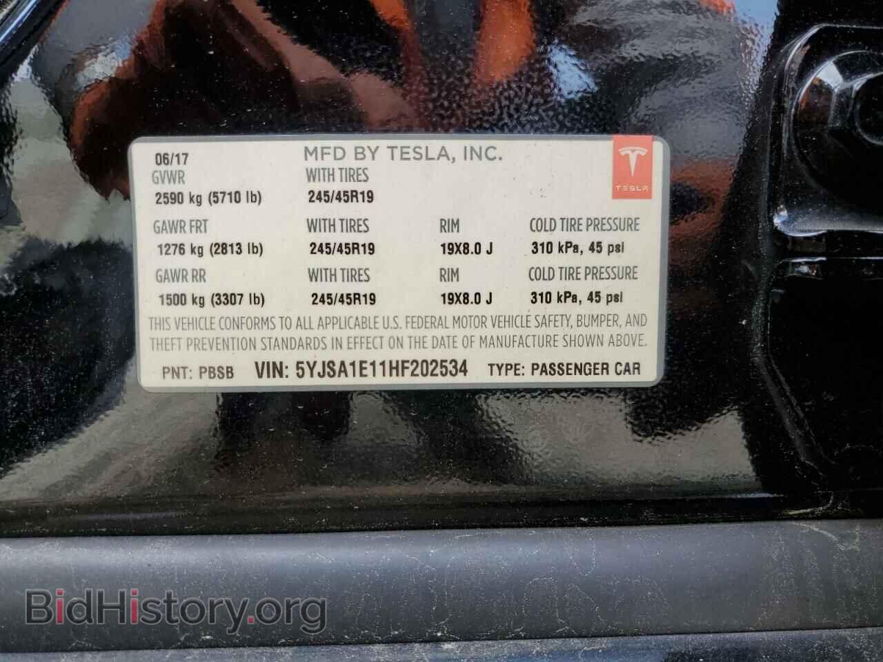 2017 TESLA MODEL S - VIN: 5YJSA1E11HF202534 - Photo 13
