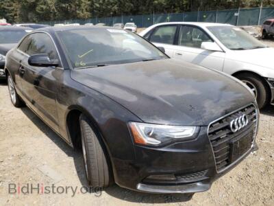 2014 Audi A5 A5 Premium, черный — VIN WAUCFAFR9EA070652, Copart