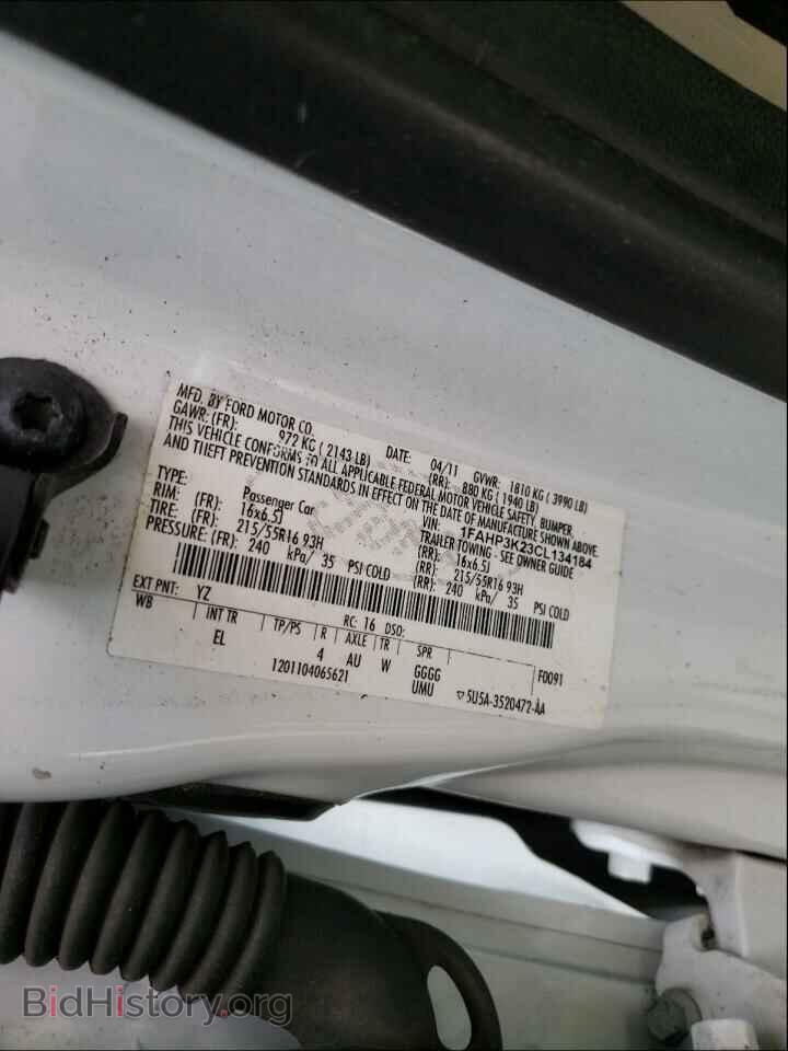 2012 FORD FOCUS - VIN: 1FAHP3K23CL134184 - Фото 10
