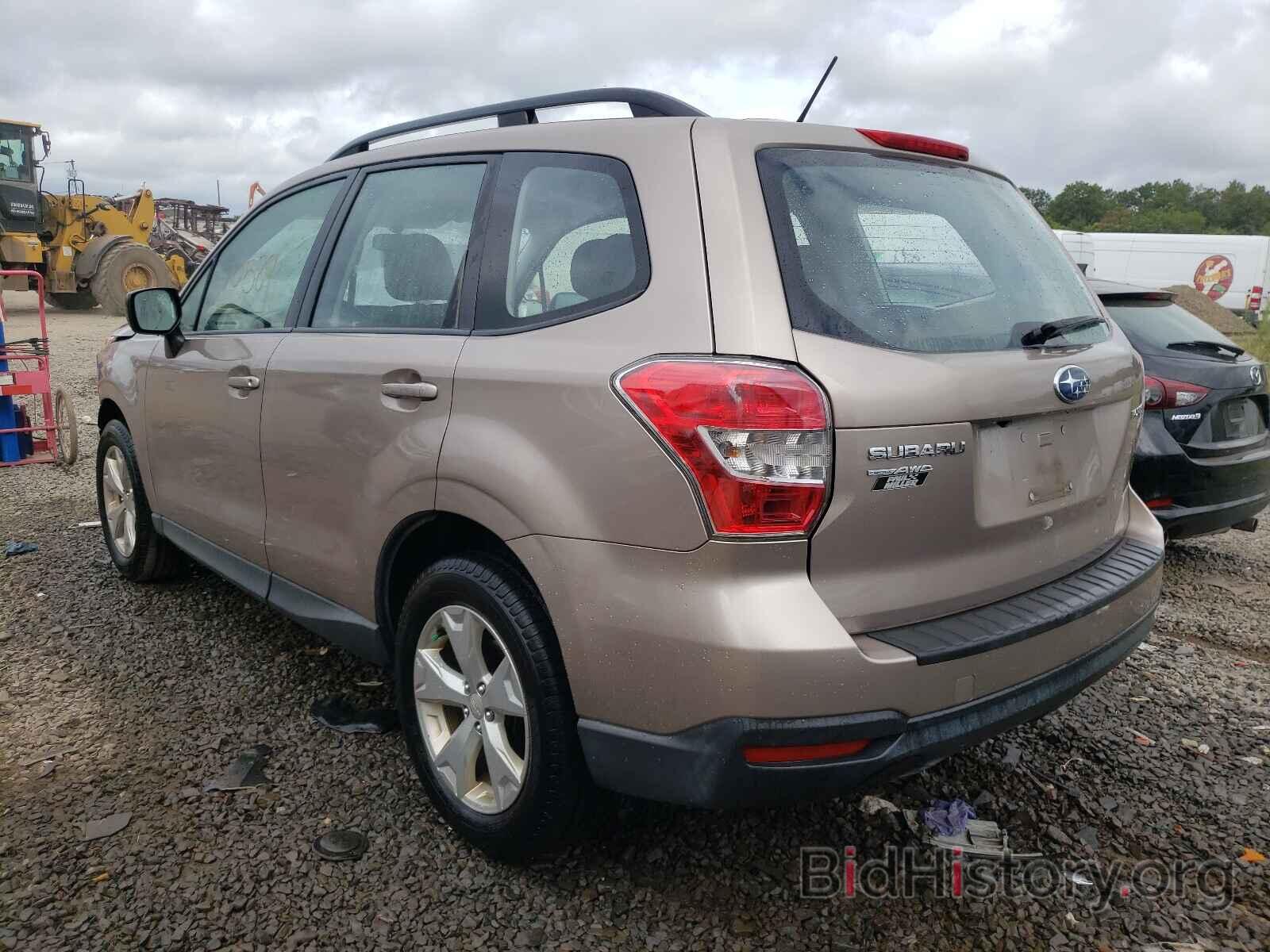 Report JF2SJABC6FH517530 SUBARU FORESTER 2015 TAN GAS