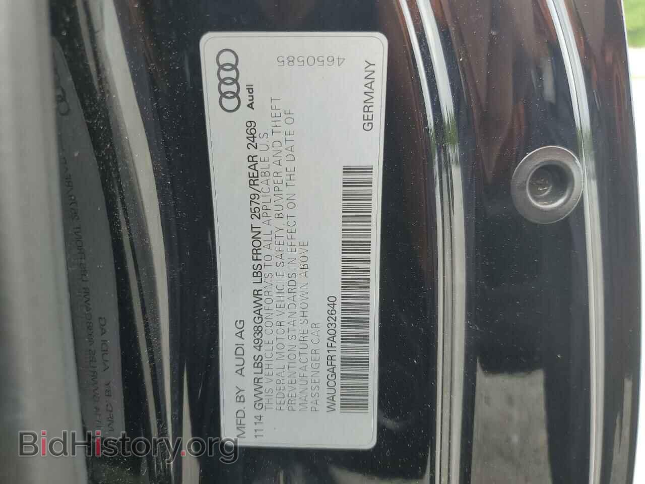 2015 AUDI S5/RS5 - VIN: WAUCGAFR1FA032640 - Photo 12