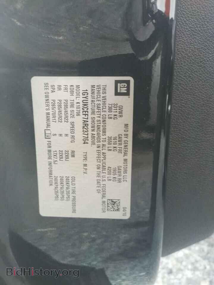 2010 CADILLAC ESCALADE - VIN: 1GYUKCEF7AR237764 - Фото 10