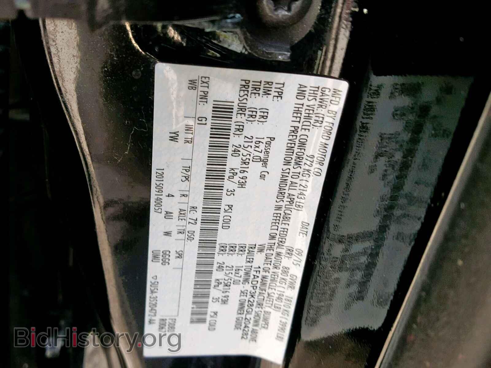 2016 FORD FOCUS - VIN: 1FADP3K28GL204282 - Фото 10