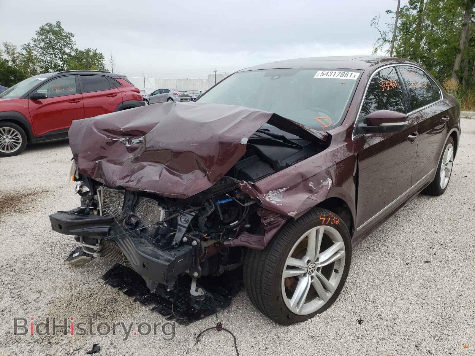 2014 VOLKSWAGEN PASSAT - VIN: 1VWCN7A32EC016493 - Фото 2