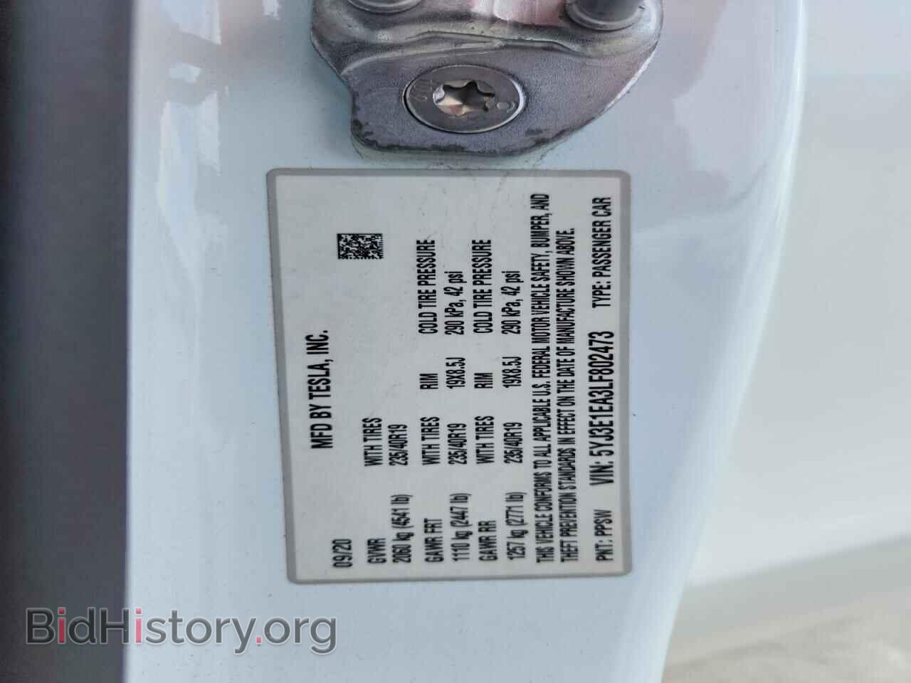 2020 TESLA MODEL 3 - VIN: 5YJ3E1EA3LF802473 - Photo 13