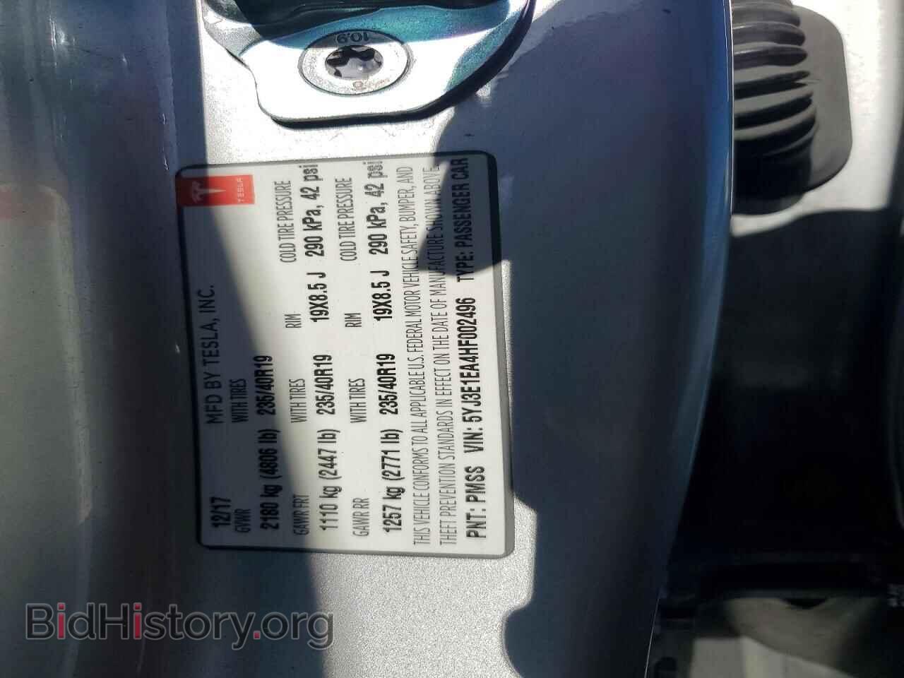 2017 TESLA MODEL 3 - VIN: 5YJ3E1EA4HF002496 - Photo 12
