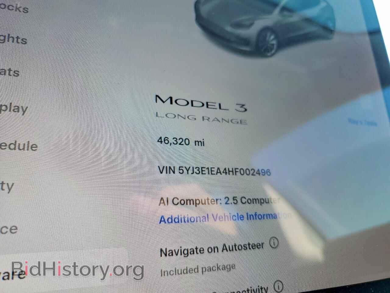 2017 TESLA MODEL 3 - VIN: 5YJ3E1EA4HF002496 - Photo 9