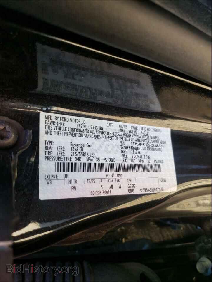 2012 FORD FOCUS - VIN: 1FAHP3H29CL463317 - Photo 10