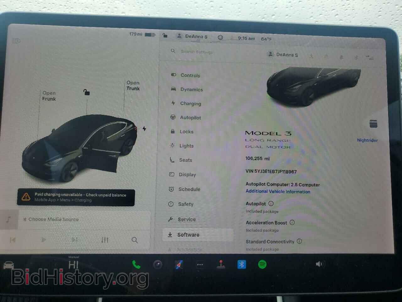 2018 TESLA MODEL 3 - VIN: 5YJ3E1EB7JF118967 - Фото 9