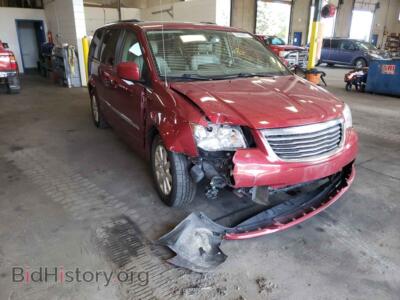 2013 Chrysler MINIVAN TOWN & COU, red — VIN 2C4RC1BG0DR573247, Copart