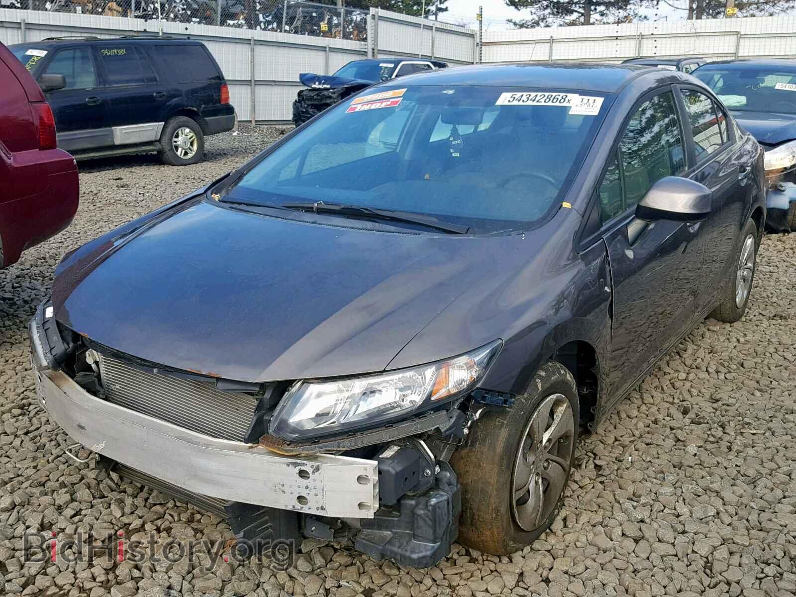 2013 HONDA CIVIC LX - VIN: 19XFB2F54DE220080 - Фото 2