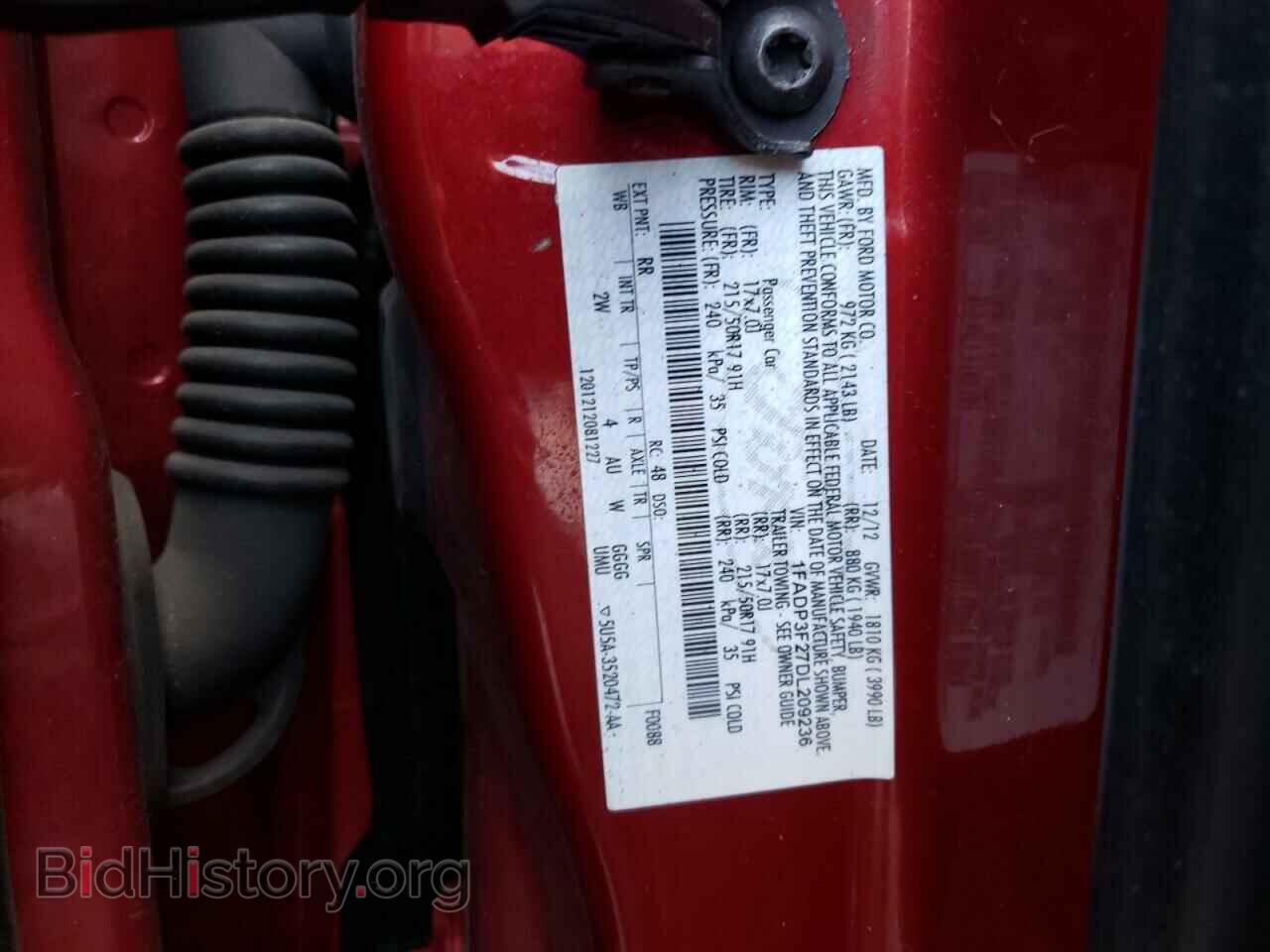 2013 FORD FOCUS - VIN: 1FADP3F27DL209236 - Фото 10