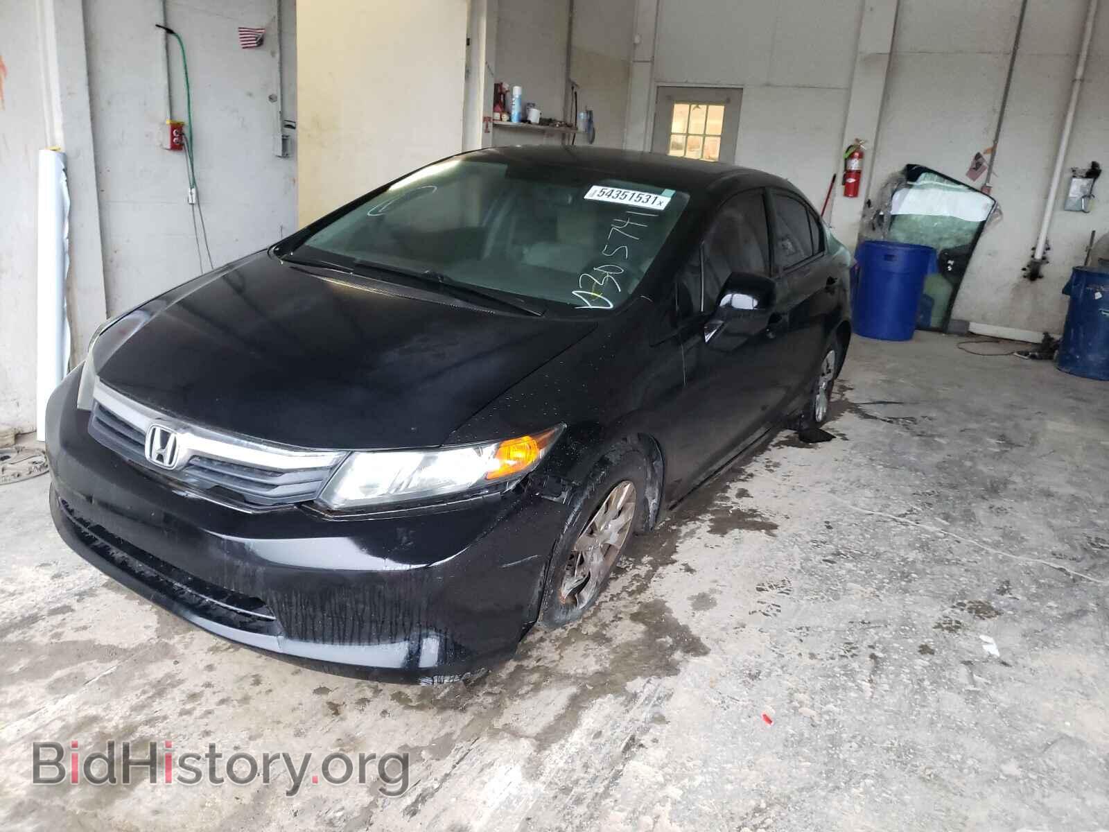 2012 HONDA CIVIC - VIN: 2HGFB2F57CH604794 - Фото 2