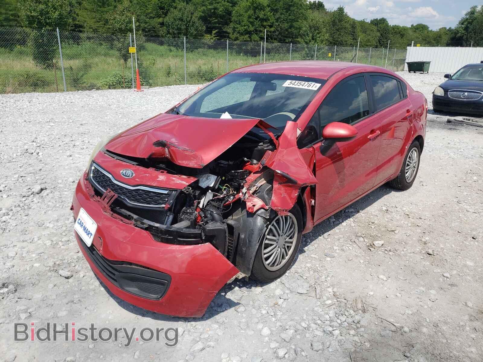 2012 KIA RIO - VIN: KNADM4A33C6088112 - Фото 2