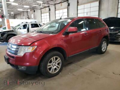2008 Ford EDGE SEL, красный — VIN 2FMDK38C68BA61175, Copart