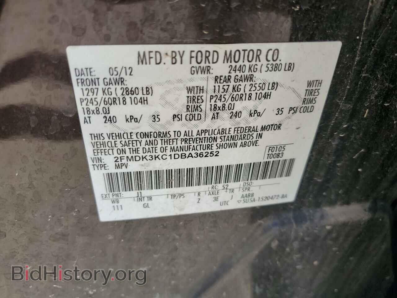 2013 FORD EDGE - VIN: 2FMDK3KC1DBA36252 - Photo 13